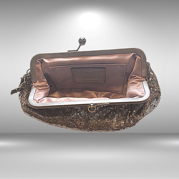 Silver Coach Wristlet - Picture 2 of 7